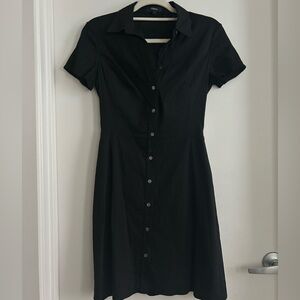 Theory Black Short Sleeve Dress
